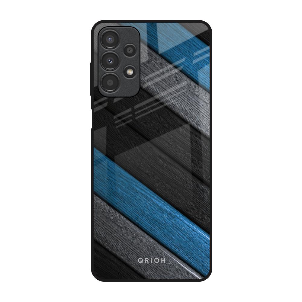 Multicolor Wooden Effect Samsung Galaxy A13 Glass Back Cover Online