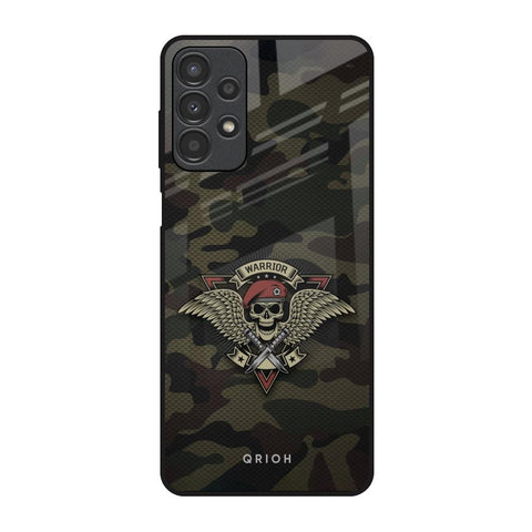 Army Warrior Samsung Galaxy A13 Glass Back Cover Online