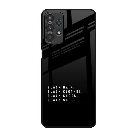 Black Soul Samsung Galaxy A13 Glass Back Cover Online