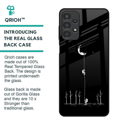 Catch the Moon Glass Case for Samsung Galaxy A13