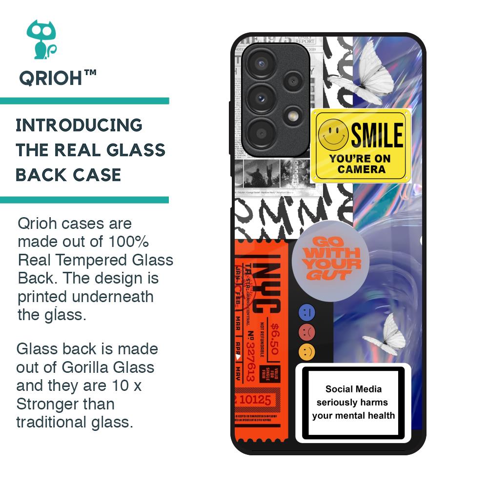 Smile for Camera Glass Case for Samsung Galaxy A13