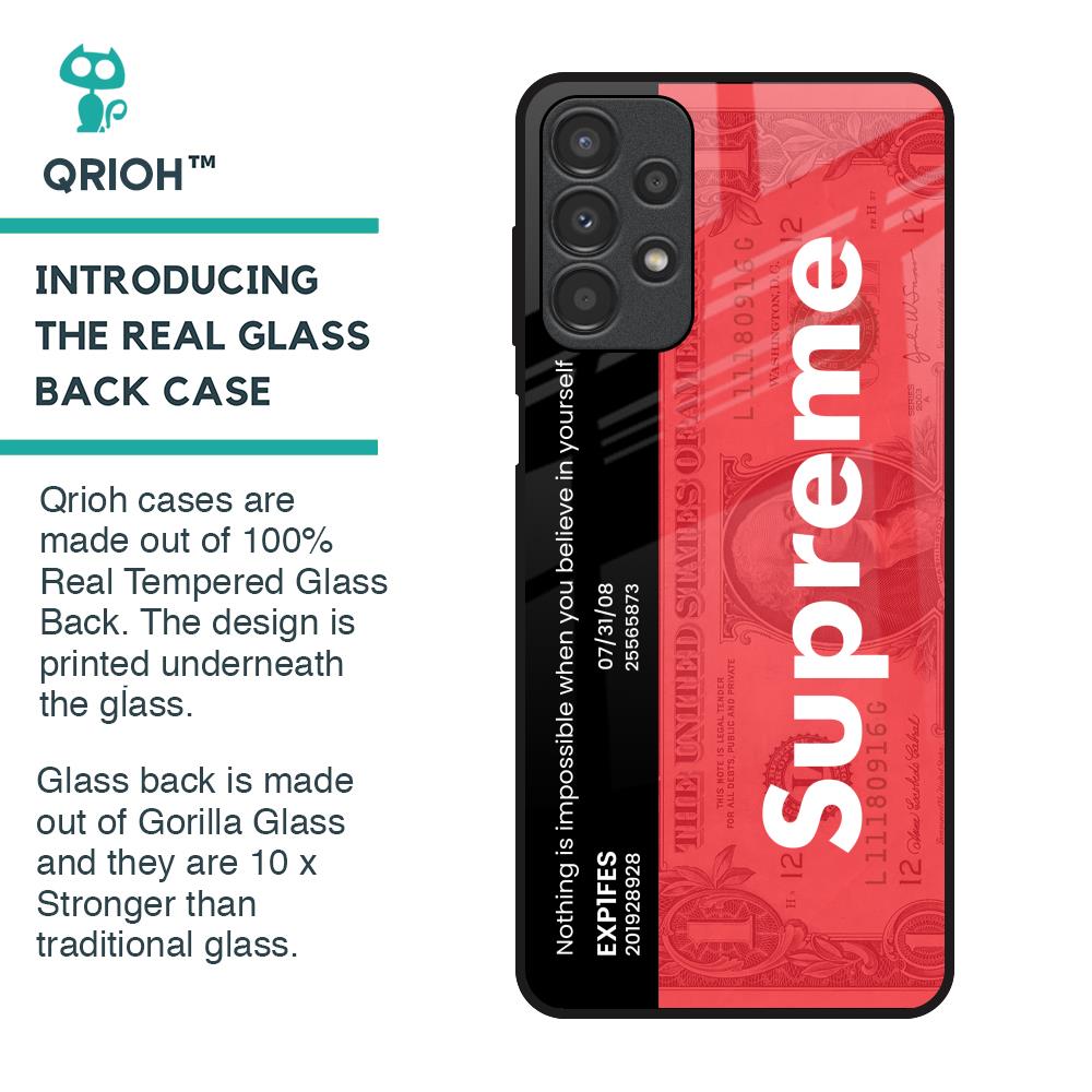 Supreme Ticket Glass Case for Samsung Galaxy A13