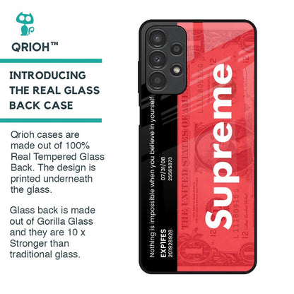 Supreme Ticket Glass Case for Samsung Galaxy A13