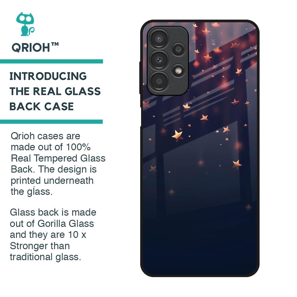 Falling Stars Glass Case For Samsung Galaxy A13