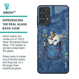 Kitty In Pocket Glass Case For Samsung Galaxy A13