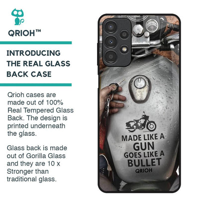 Royal Bike Glass Case for Samsung Galaxy A13
