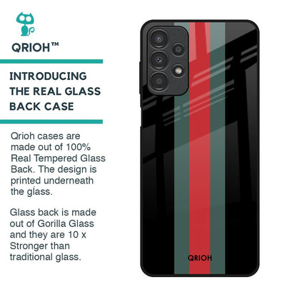 Vertical Stripes Glass Case for Samsung Galaxy A13