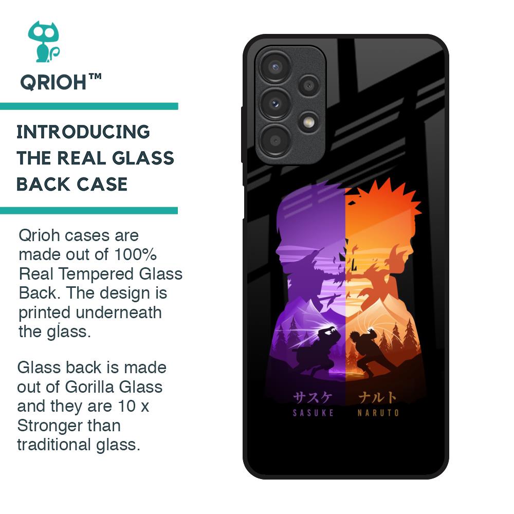 Minimalist Anime Glass Case for Samsung Galaxy A13