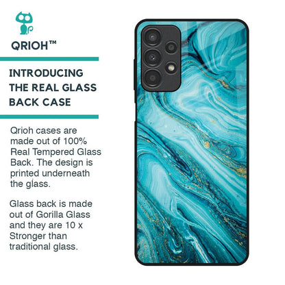 Ocean Marble Glass Case for Samsung Galaxy A13