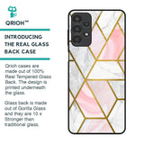 Geometrical Marble Glass Case for Samsung Galaxy A13