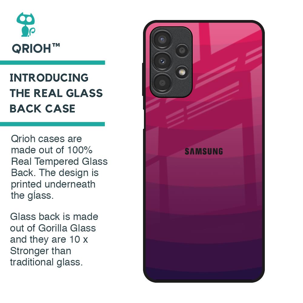 Wavy Pink Pattern Glass Case for Samsung Galaxy A13
