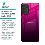 Purple Ombre Pattern Glass Case for Samsung Galaxy A13