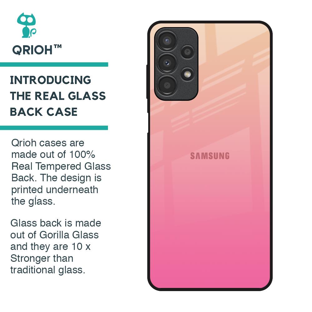 Pastel Pink Gradient Glass Case For Samsung Galaxy A13