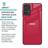 Solo Maroon Glass case for Samsung Galaxy A13