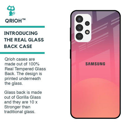 Sunset Orange Glass Case for Samsung Galaxy A13