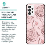 Shimmer Roses Glass case for Samsung Galaxy A13