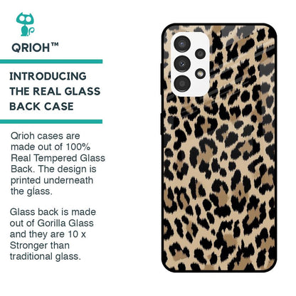 Leopard Seamless Glass Case For Samsung Galaxy A13