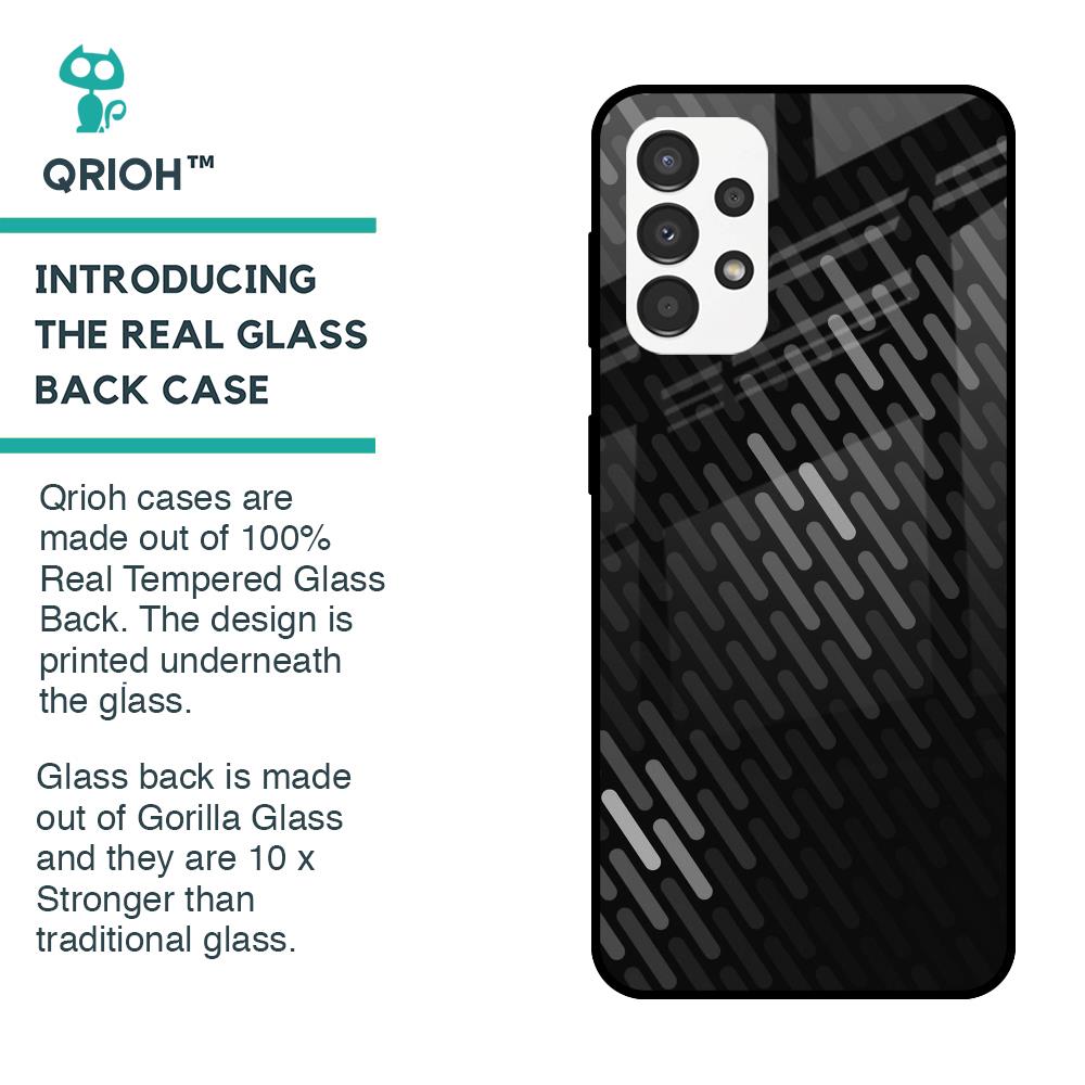 Dark Abstract Pattern Glass Case For Samsung Galaxy A13