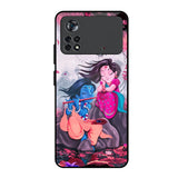 Radha Krishna Art Poco X4 Pro 5G Glass Back Cover Online