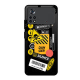 Danger Signs Poco X4 Pro 5G Glass Back Cover Online