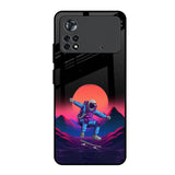 Retro Astronaut Poco X4 Pro 5G Glass Back Cover Online