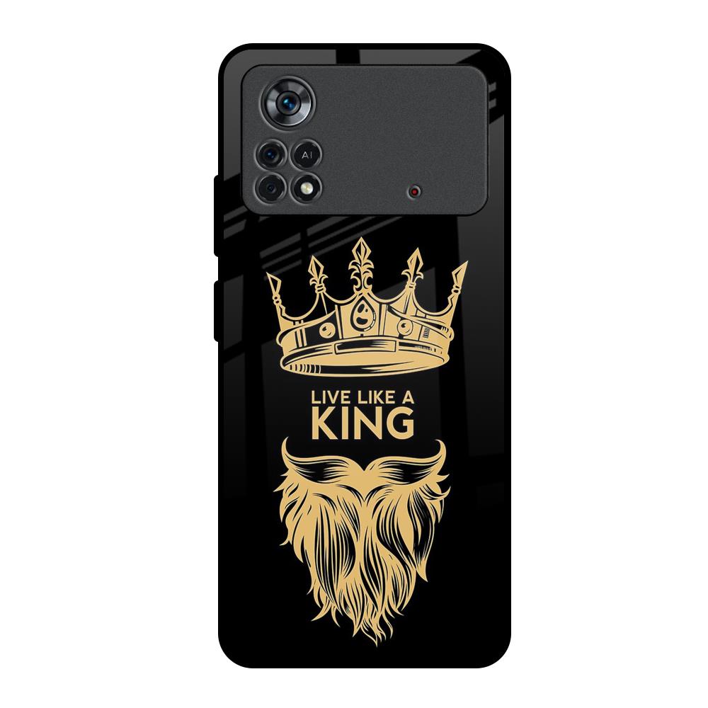 King Life Poco X4 Pro 5G Glass Back Cover Online