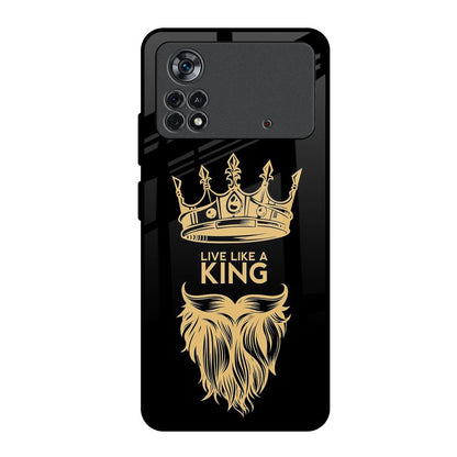 King Life Poco X4 Pro 5G Glass Back Cover Online