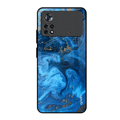 Gold Sprinkle Poco X4 Pro 5G Glass Back Cover Online