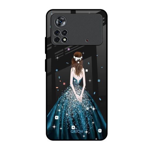 Queen Of Fashion Poco X4 Pro 5G Glass Back Cover Online