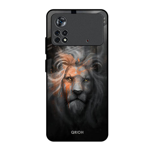 Devil Lion Poco X4 Pro 5G Glass Back Cover Online