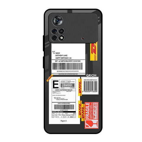 Cool Barcode Label Poco X4 Pro 5G Glass Back Cover Online