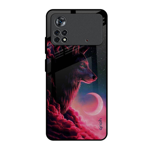 Moon Wolf Poco X4 Pro 5G Glass Back Cover Online