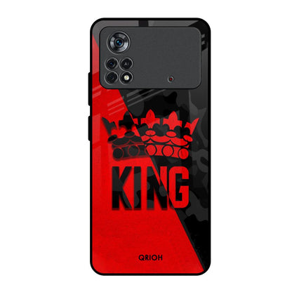 I Am A King Poco X4 Pro 5G Glass Back Cover Online