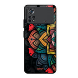 Retro Gorgeous Flower Poco X4 Pro 5G Glass Back Cover Online