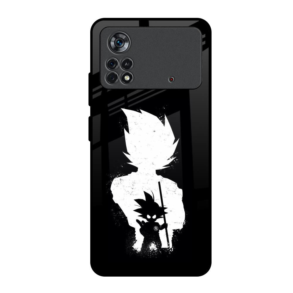 Monochrome Goku Poco X4 Pro 5G Glass Back Cover Online