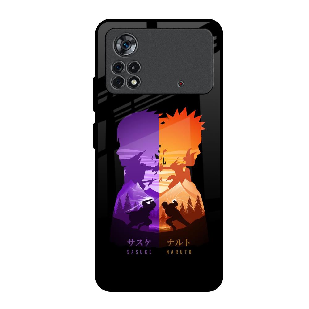 Minimalist Anime Poco X4 Pro 5G Glass Back Cover Online