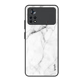 Modern White Marble Poco X4 Pro 5G Glass Back Cover Online
