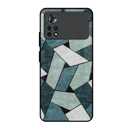 Abstact Tiles Poco X4 Pro 5G Glass Back Cover Online