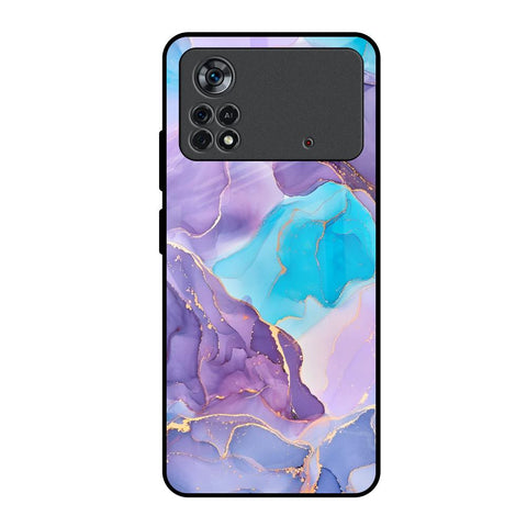 Alcohol ink Marble Poco X4 Pro 5G Glass Back Cover Online