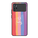 Lucky Abstract Poco X4 Pro 5G Glass Back Cover Online
