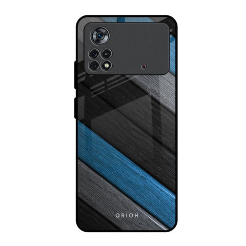 Multicolor Wooden Effect Poco X4 Pro 5G Glass Back Cover Online