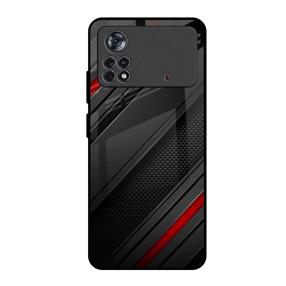 Modern Abstract Poco X4 Pro 5G Glass Back Cover Online