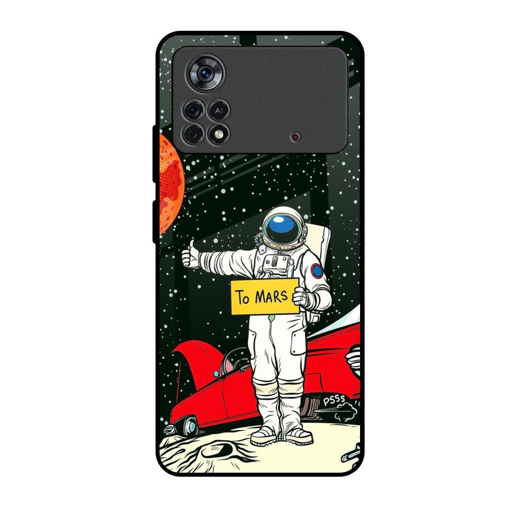 Astronaut on Mars Poco X4 Pro 5G Glass Back Cover Online