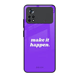 Make it Happen Poco X4 Pro 5G Glass Back Cover Online