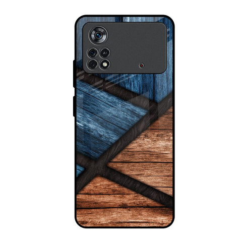 Wooden Tiles Poco X4 Pro 5G Glass Back Cover Online