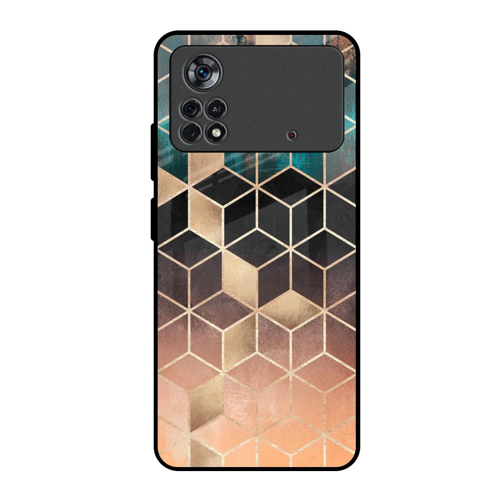 Bronze Texture Poco X4 Pro 5G Glass Back Cover Online