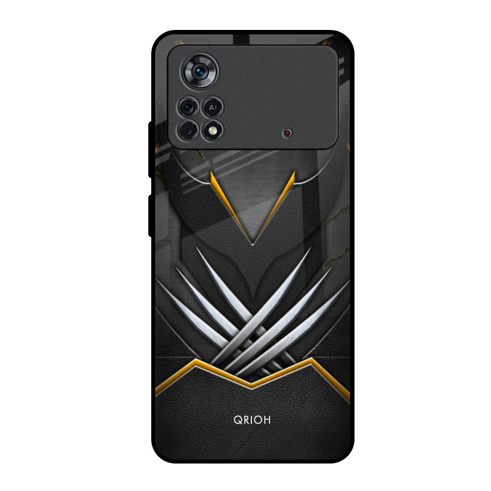 Black Warrior Poco X4 Pro 5G Glass Back Cover Online
