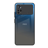 Blue Grey Ombre Poco X4 Pro 5G Glass Back Cover Online