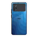 Blue Wave Abstract Poco X4 Pro 5G Glass Back Cover Online