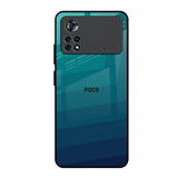 Green Triangle Pattern Poco X4 Pro 5G Glass Back Cover Online